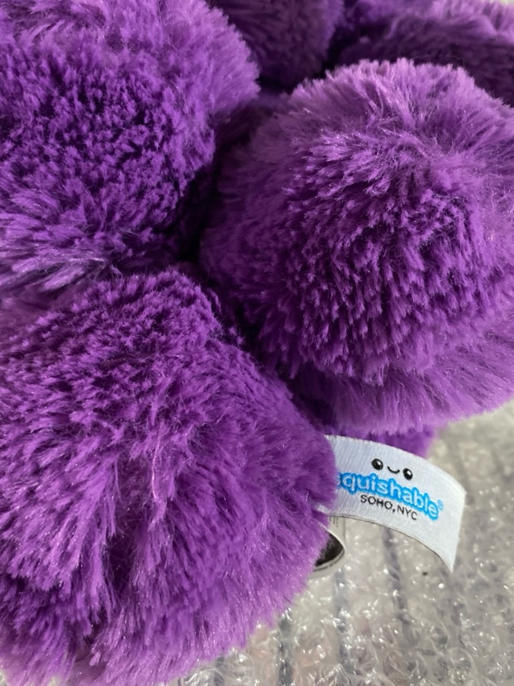 Squishable Purple Pom Cluster Plush Keychain